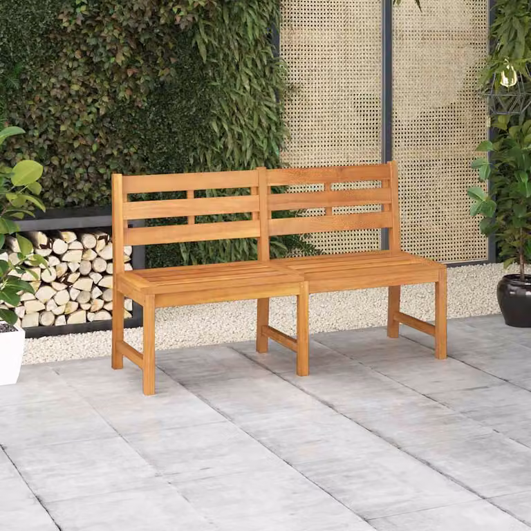Panca da giardino vidaXL in legno massello di teak marrone L: 150 cm