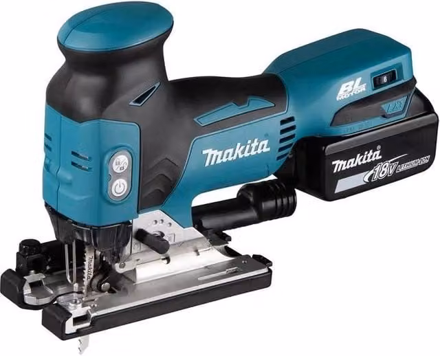 Makita DJV181RTJ Seghetto Alternativo a Batteria 18V LXT con 2 Batterie da 5,0 Ah e Valigetta Makpac colore Nero e Multicolore