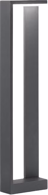 Perenz Quad Palo Outdoor Lampada da giardino a LED in alluminio nero o grigio con luce bianca calda e protezione IP65