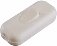 Pulsante unipolare Poly Pool bianco per cavo elettrico con terminale 250V 2A