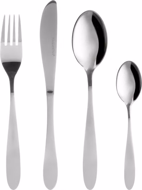 Set di posate Essential Kasanova in acciaio inox argentato, 24 pezzi