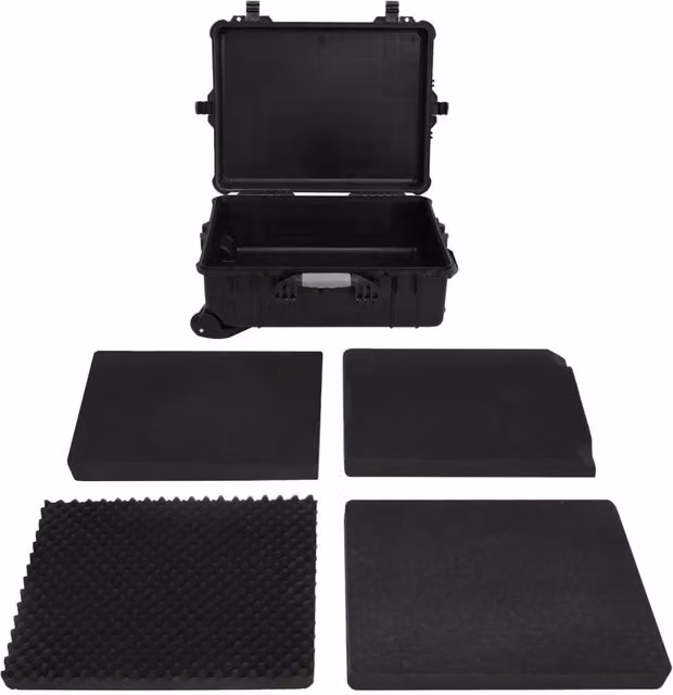Valigetta da volo con ruote nera in plastica impermeabile CFW8911427 L: 63 cm, P: 50 cm, H: 23 cm