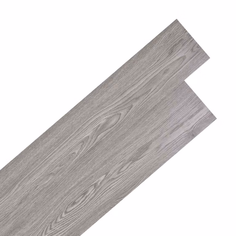 Plance per Pavimenti in PVC Autoadesive vidaXL con Effetto Legno, Grigio, L: 61,0 cm x P: 30,5 cm x H: 0,5 cm