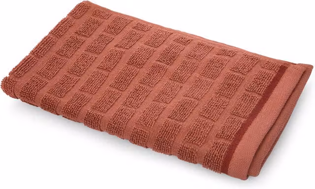 Asciugamano viso in cotone KASANOVA Pop Corn Brick malva scuro