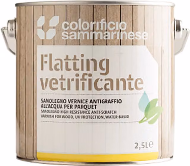 Set di 6 flaconi per acqua Sanolegno da 0,75 l trasparente satinato Colorificio Sammarinese