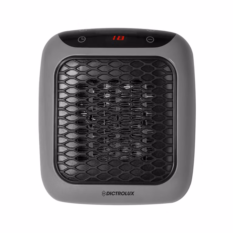 Termoventilatore portatile in ceramica Dictrolux KD-66 da 600 Watt con telecomando, timer e termostato