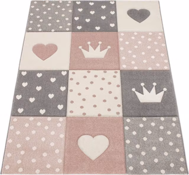Tappeto per bambini Kosmos rosa L: 200 cm, P: 290 cm