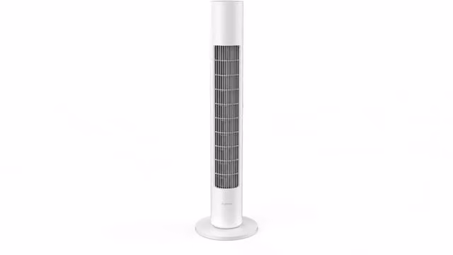 Ventilatore a torre intelligente Xiaomi Smart Tower Fan bianco con controllo tramite app e integrazione smart home