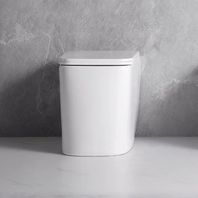 WC a pavimento Veriaffari in ceramica bianco lucido con scarico a parete modello FT54D L: 54 cm, P: 42 cm, H: 36 cm