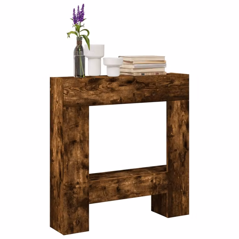 Cornice per Camino vidaXL in Rovere Fumo Marrone L: 81 cm, P: 18 cm, H: 82 cm