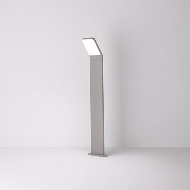 Paletto esterno moderno Path Perenz in alluminio grigio con LED da 12W 3000K IP65