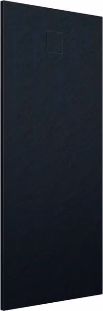 Piatto doccia rettangolare Parama colore nero effetto pietra con superficie anti-slip L: 160 cm, P: 70 cm