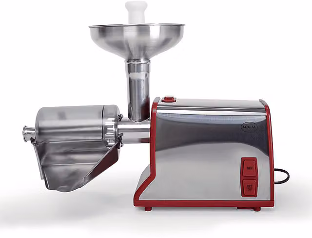 Passapomodoro Slow Juicer RGV New Pommi Junior in Acciaio Inox Color Argento