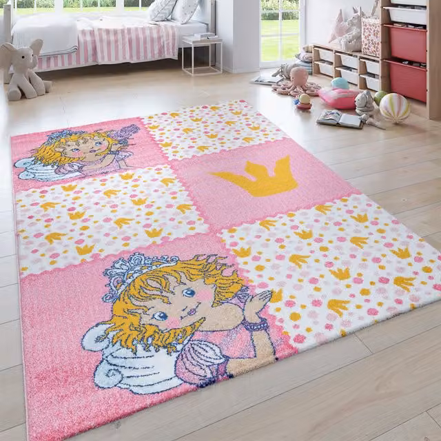 Tappeto per bambini Prinzessin lillifee rosa L: 160 cm, P: 230 cm