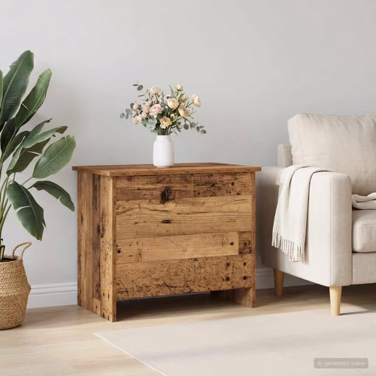 Cassa di stoccaggio vidaXL in legno color marrone, L 60 cm x P 40 cm x H 50 cm
