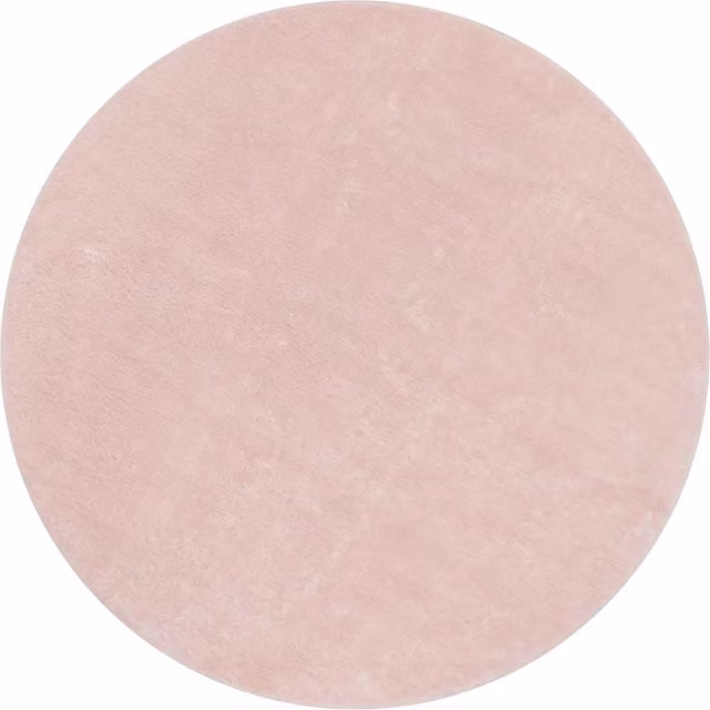 Tappeto rotondo Calia Italia rosa, lavabile e antiscivolo, Diametro: 160 cm