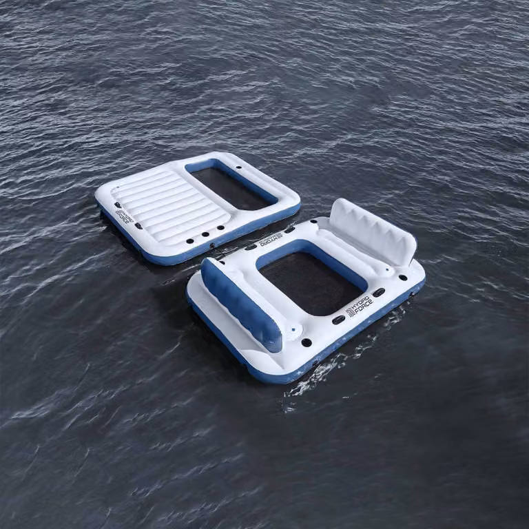 Isola galleggiante Bestway Hydro-Force in PVC Bianco e Blu
