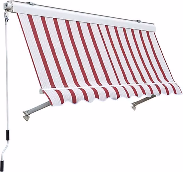 Tenda da sole a caduta con cassonetto Sangiorgio per balcone, colore beige, L: 80 cm, H: 250 cm