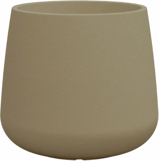 Vasi Monacis Goccia 55 e Goccia Top 75 in Resina Made in Italy, Design Moderno e Rotondo, Disponibili in Bianco, Grigio, Antracite, Bronzo e Beige