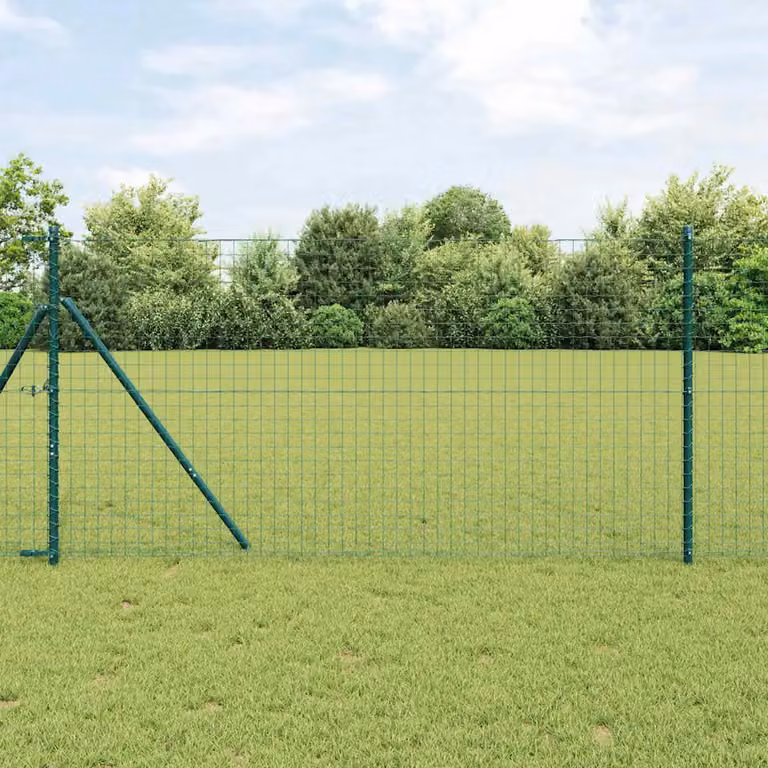 Set di 52 pali per recinzione interrati vidaXL, colore verde, L/P/H: 3,2 x 3,2 x 190 cm