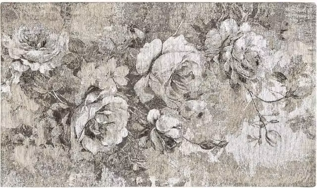 Tappeto Arredo Rose By Suardi Antiscivolo e Lavabile, Design Floreale Vintage, Colore Beige, L 175 cm x P 240 cm