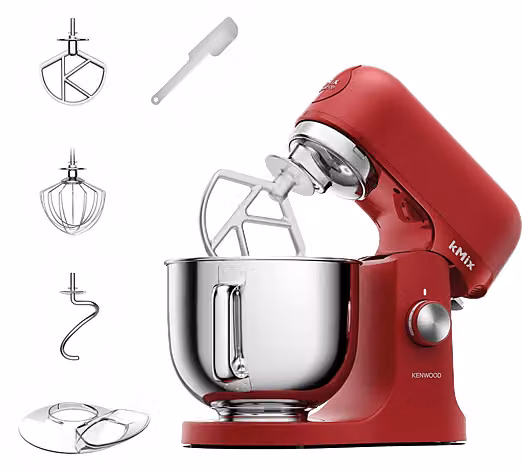 Impastatrice Planetaria Kenwood kMix KMX751ARD 1000W con Ciotola in Acciaio Inox da 5L, colore Rosso