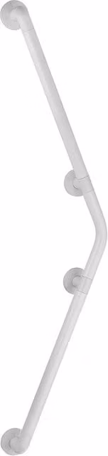 Maniglia di sicurezza angolata WENKO in alluminio e plastica, colore bianco opaco, L/P/H: 67 x 67 x 67 cm