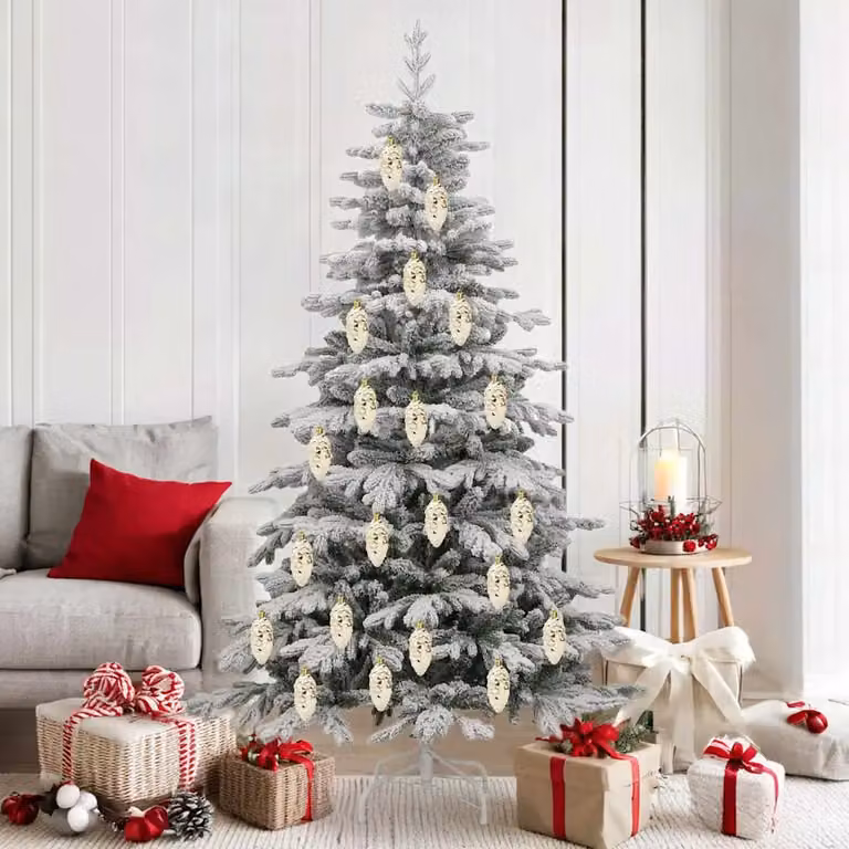 Set di 40 palline di Natale vidaXL oro in plastica per decorazioni sospese