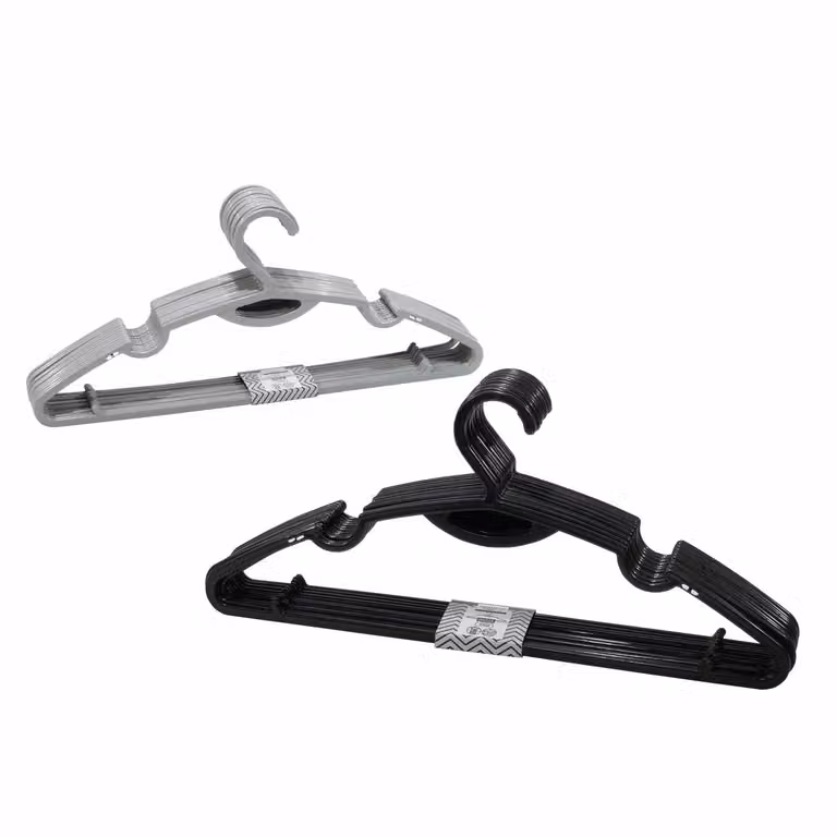 Set di 10 grucce multicolore in polipropilene Vestiamo Casa, Larghezza: 40 cm