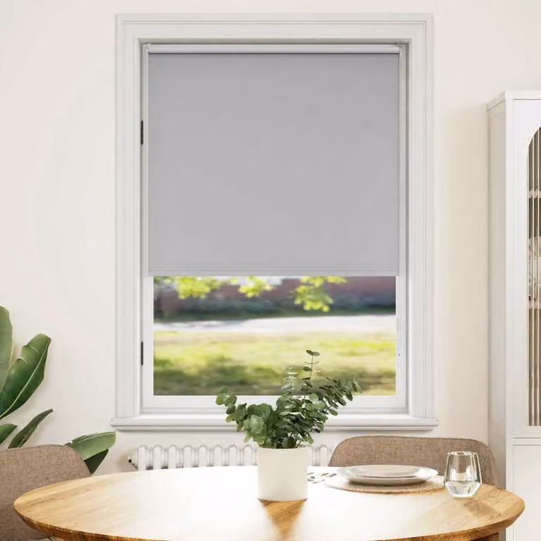 Tenda a rullo oscurante e termoisolante vidaXL in poliestere, colore grigio/argento, L: 80 cm, H: 175 cm