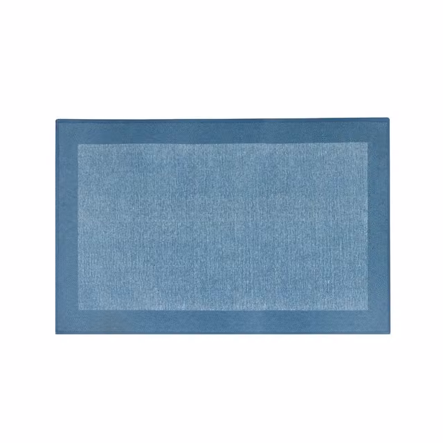Tappeto da cucina KASANOVA in cotone blu, antiscivolo, L: 120 cm, P: 57 cm