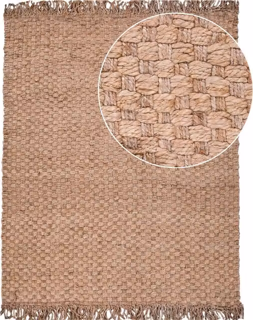 Tappeto in iuta Sakira beige stile boho L: 120 cm, P: 170 cm