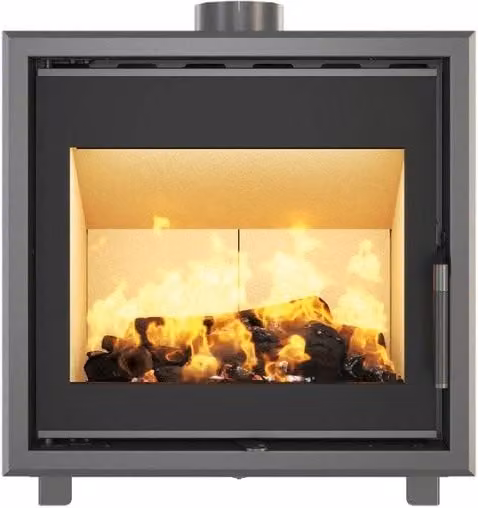 Inserto per camino a cassetta Outinfire Into in acciaio nero L: 62,1 cm, P: 45,0 cm, H: 66,0 cm