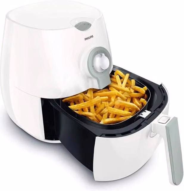 Philips HD9216-80 Daily Collection Friggitrice ad aria con tecnologia Rapid Air, 1425 W, capacità 0,8 kg, timer e spegnimento automatico, colore Bianco