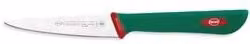 Coltello spelucchino Sanelli in acciaio inox con manico verde e cromo, lama 10 cm