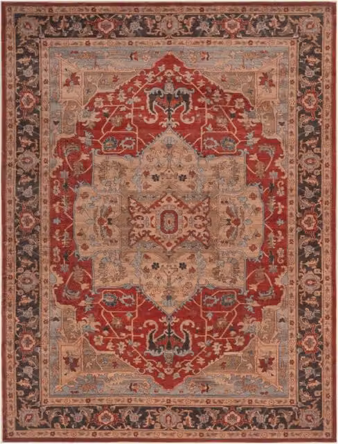 Tappeto Sami rosso stile orientale lavabile e antiscivivolo L: 160 cm, P: 220 cm