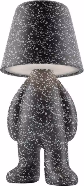 Lampada da tavolo LED Qeeboo Bigger Brother Mix colore nero con lampadina inclusa