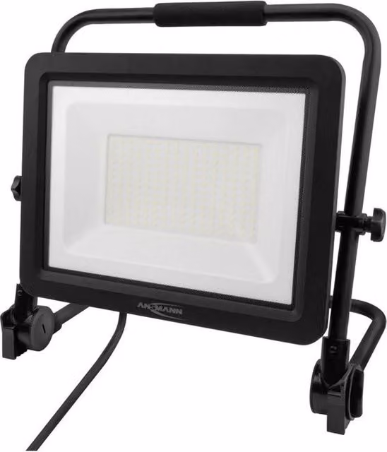 Ansmann FL150W Proiettore da cantiere LED 150 W, 18000 lm, 5000 K, Nero