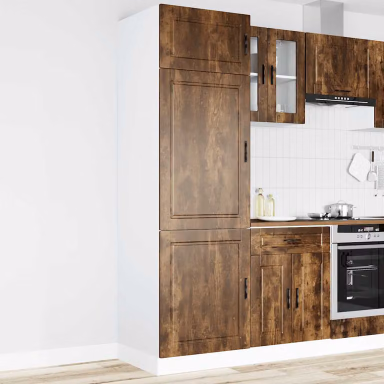 Armadio da cucina moderno vidaXL Porto Rovere Fumo in legno marrone L/P/H: 60 x 57 x 207 cm