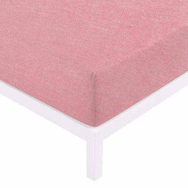 Lenzuolo con angoli matrimoniale KASANOVA in cotone traspirante, colore corallo/rosa