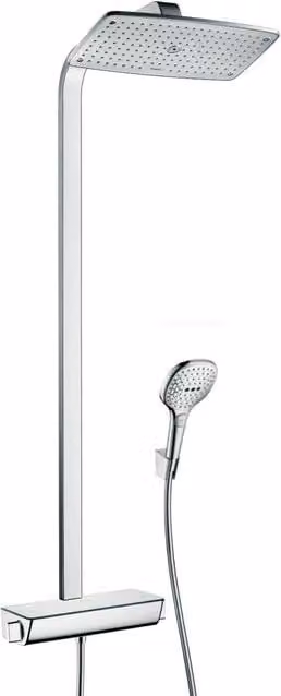 Colonna doccia Hansgrohe Raindance Select E360 Ecosmart con miscelatore e doccetta, cromo
