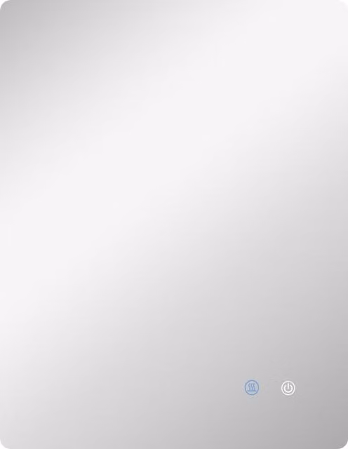 Specchio da bagno Kleankin con luci LED regolabili, comando touch e funzione antiappannamento, L: 70 cm, P: 50 cm