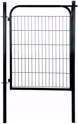 Cancello Pedonale Vigor 69830 in Acciaio con Telaio Tubolare, Colore Antracite, L: 100 cm, H: 123 cm