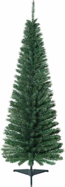 Albero di Natale in Pino Artificiale HOMCOM Verde, Altezza: 150 cm, con 294 Rami e Base Pieghevole Rimovibile