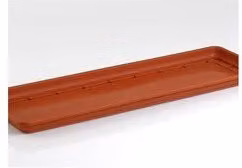 Sottocassetta per balcone Stefanplast in plastica colore terracotta, Larghezza: 40 cm