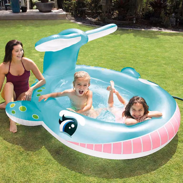Centro giochi gonfiabile Intex Balena con spruzzo multicolore L: 201 cm, P: 196 cm, H: 91 cm