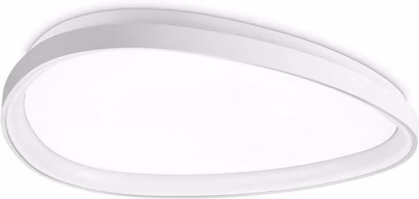 Plafoniera Moderna Ideal Lux Gemini in Metallo Bianco con LED Integrato Dimmabile e Luce Bianco Caldo