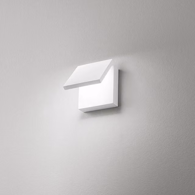 Applique Moderna Perenz Secret in Metallo e Plastica Bianca con LED da 10W e Luce Calda 3000K