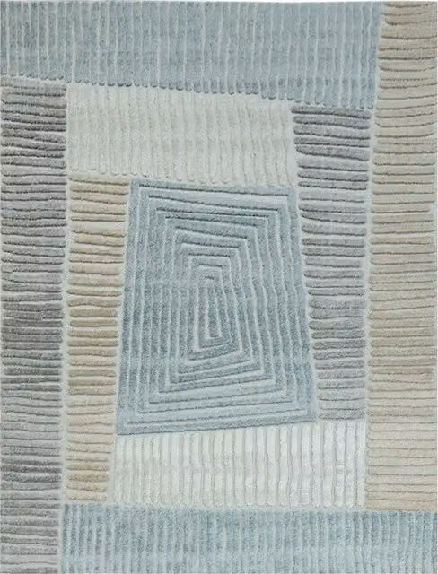 Tappeto Stylo multicolore con effetto alto-basso per interni ed esterni L: 150 cm, P: 80 cm