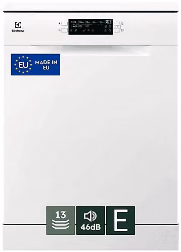 Lavastoviglie a libera installazione Electrolux ESA47200SW, 13 coperti, Classe E, Bianco, L: 59,6 cm, A: 84,5 cm, P: 63,0 cm